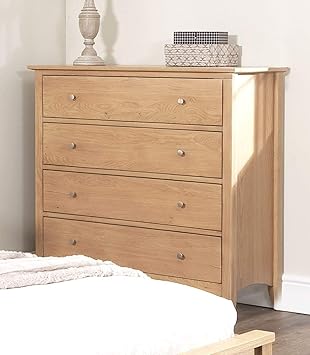 Edward Hopper Oak Chest Of Drawers 4 Drawer Chest With Deep