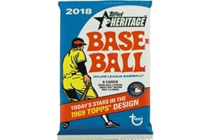 (1) 2018 Topps Heritage Baseball Unopened Retail Pack (9 Cards/Pack)