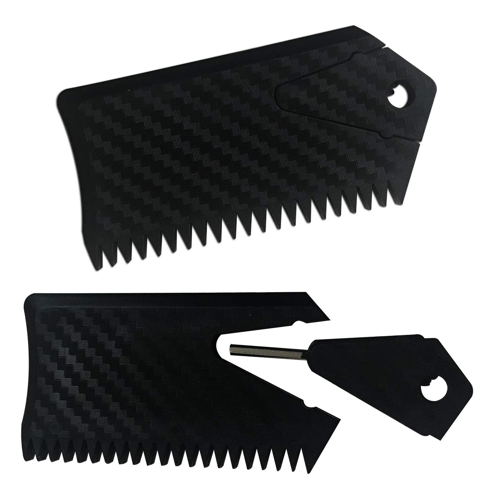 iBOARD Surfboard Wax Comb 2PCS Wax Comb+Fin Key for Surfboard Longboard Maintenance Cleaner Tool