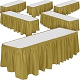 DecorRack 6 Table Skirts, 29 in x 14 ft Each, Multi