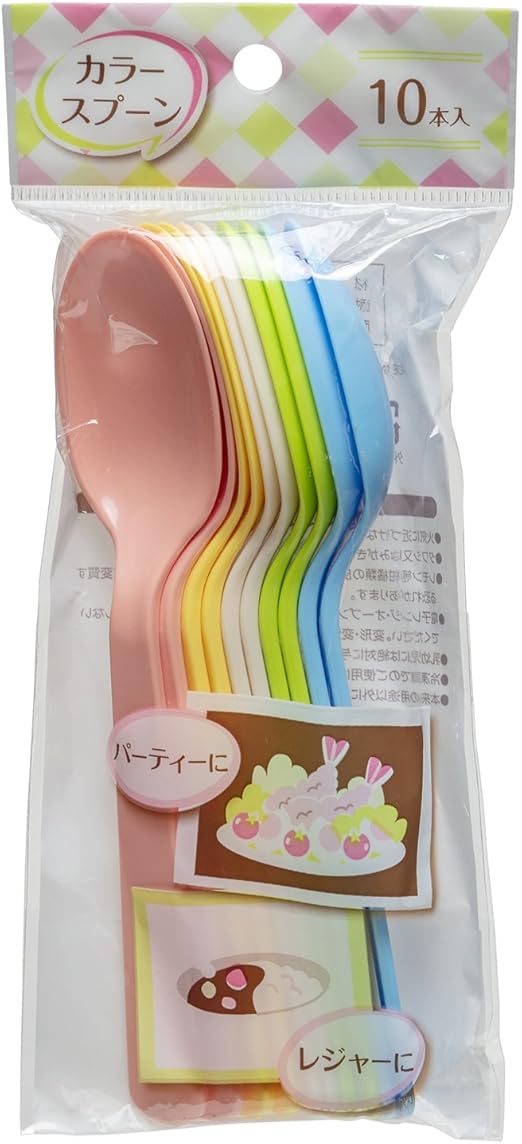 Amazon ストリックスデザイン カラースプーン 10本 パステルカラー5色 14 8cm 使い捨て カトラリー パーティー アウトドア レジャー カラフル Ma 023 ピンク イエロー ホワイト グリーン ブルー 使い捨て箸 カトラリー オンライン通販