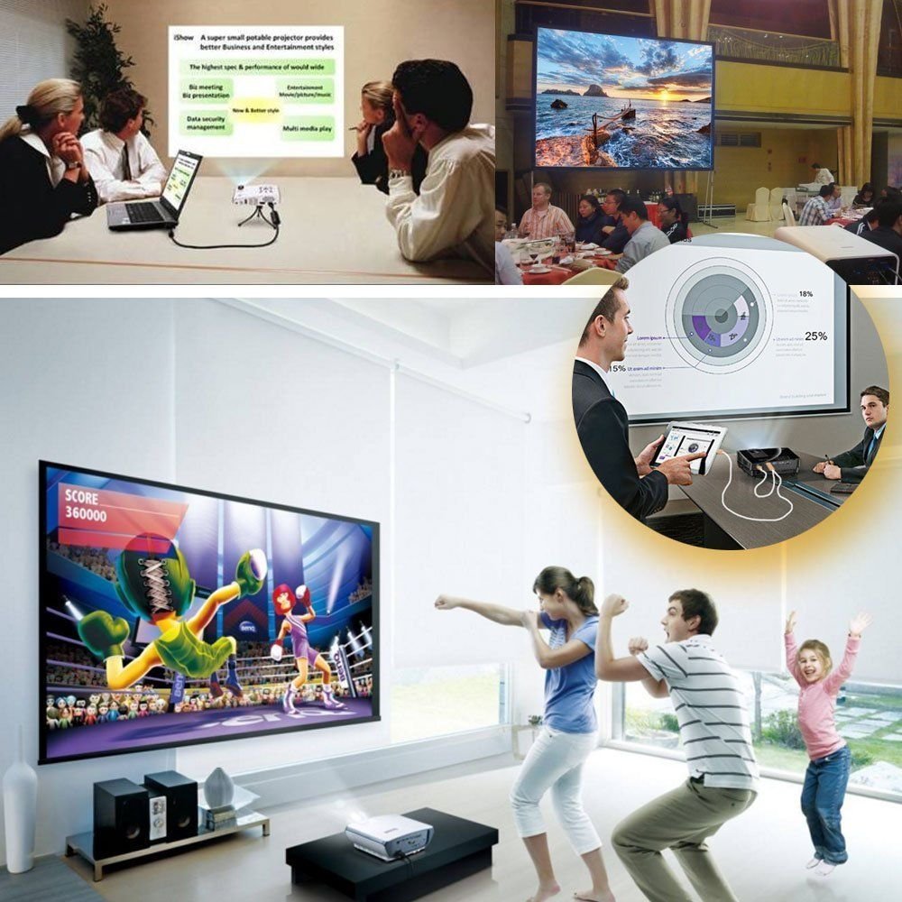 ASAITEKE Compatible with Phone to HDMI Adapter Cable, Digital AV Adapter 1080p HD TV Connector Cord Compatible with Phone X 8 7 6Plus, iPad, for iPod to TV Projector Monitor