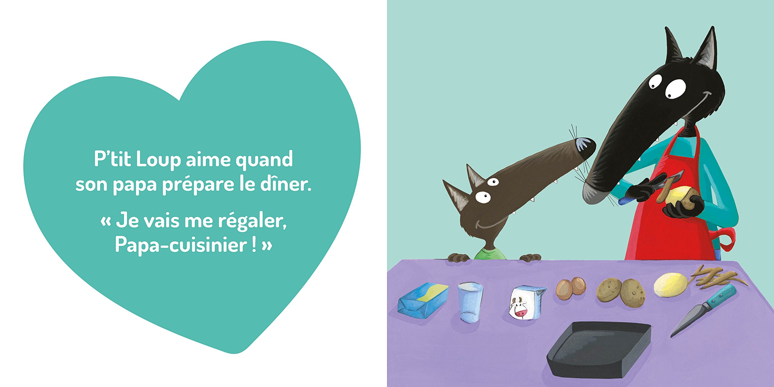 T'en Fais Pas Mon Ptit Loup Histoire P'tit Loup aime son papa Album – 18 mai 2017 Orianne Lallemand Eleonore