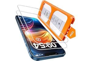 TOCOL 2 Pack for iPhone 13/iPhone 13 Pro/iPhone 16e Screen Protector 6.1-Inch, Instant Installation, 16FT Military Grade Shatterproof, Tempered Glass, Case Friendly, HD Clear Coverage Protection