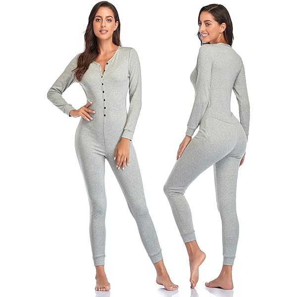 womens sexy union suit Silver Lilly Buffalo Plaid Women's One Piece Pajamas - Adult Unisex Union  Suit with Drop Seat Butt Flap (Green/Black Plaid, Small)