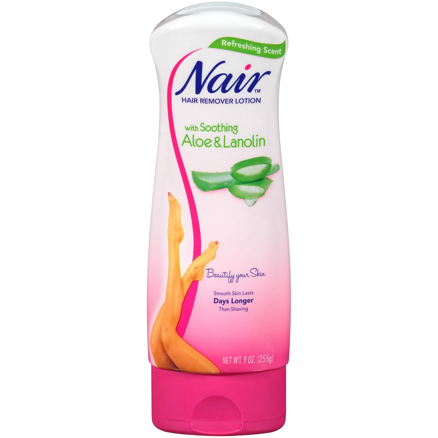Nair Hair Aloe & Lanolin Hair Removal Lotion, 9.0 oz, Pack