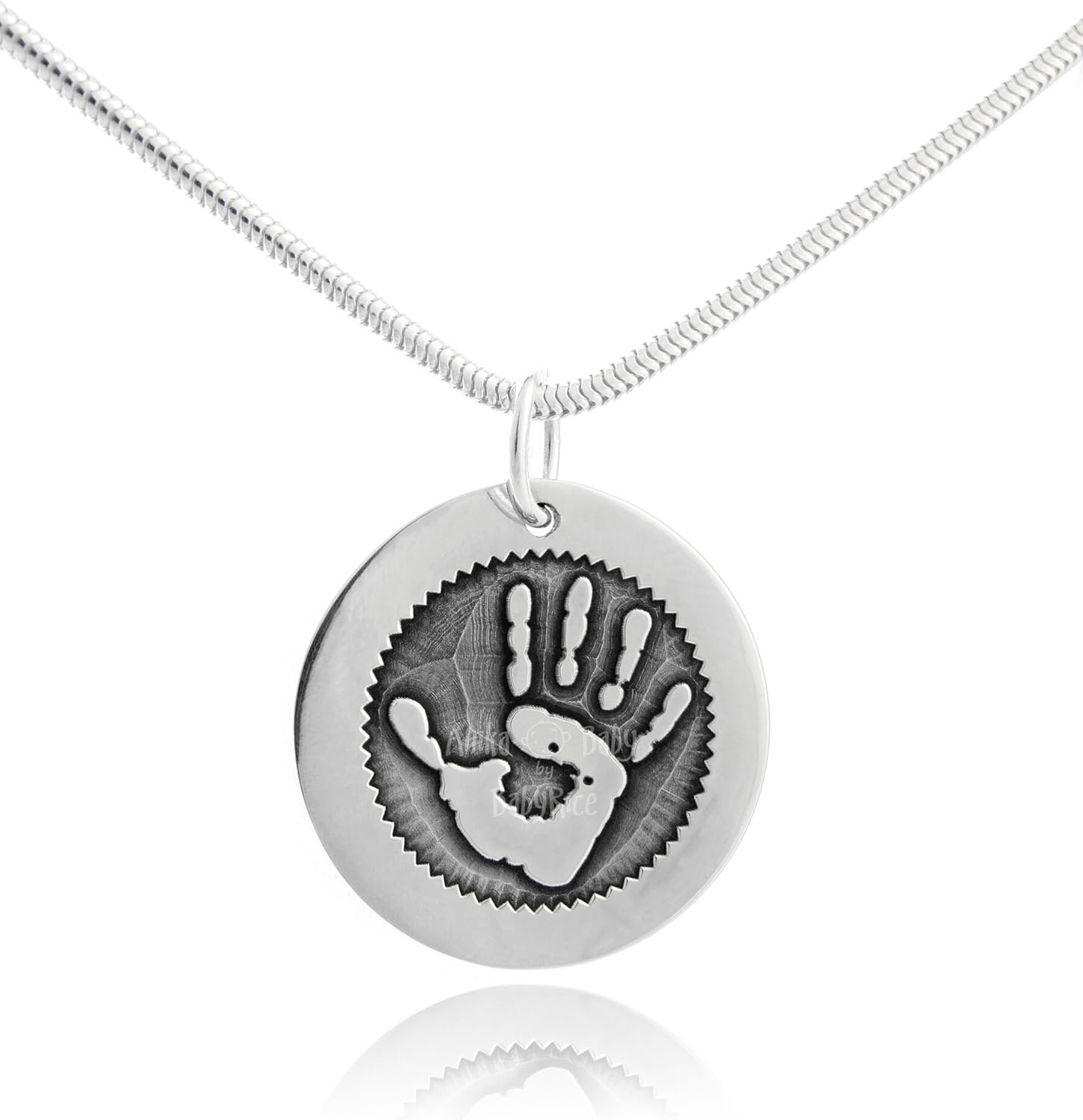 personalised handprint necklace