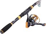 Sougayilang Carbon Fiber Telescopic Fishing Rod Reel Combo 1.8M Spinning view 1