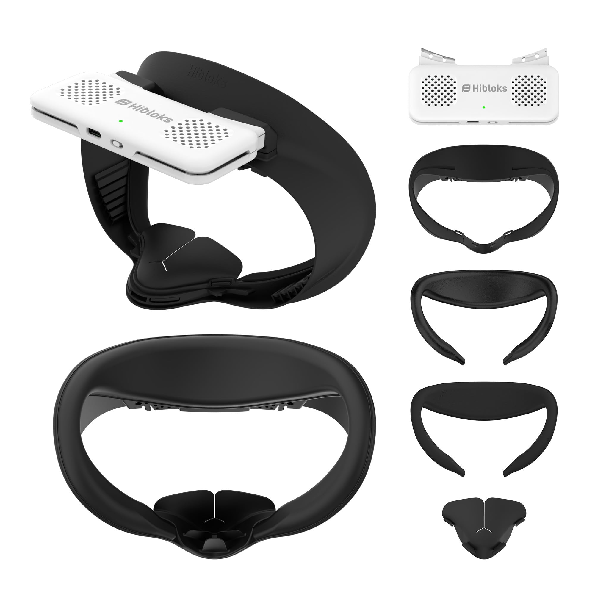 Photo 1 of HiBloks Facial Interface with Cooling Fan for Meta Quest 3S Accessories, 2Pcs Face Cover Pad Compatible with Oculus Quest 3S Fan Cooler, Replacement Facial Interface Relieve Lens Fogging (2 Speeds)