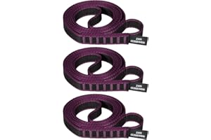 KLYTORX 18mm Nylon Climbing Sling Runner 23KN CE2008/EN566 Certified - Webbing Straps for Outdoor Rock Climbing, Rappelling, Swing, Yoga Hammock etc