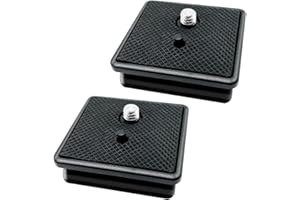 2 Pack 41mm Tripod Quick Release Plate Camera Mounting Adapter, QR Plate Camera Tripod Ball Head Parts Replacement Compatible