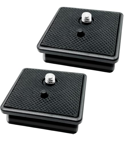 Lot De 2 Adaptateurs Plaques Dégagement Rapide 35mm Pour Trépied Photo - Compatible Sunpak, Walmart, Slik