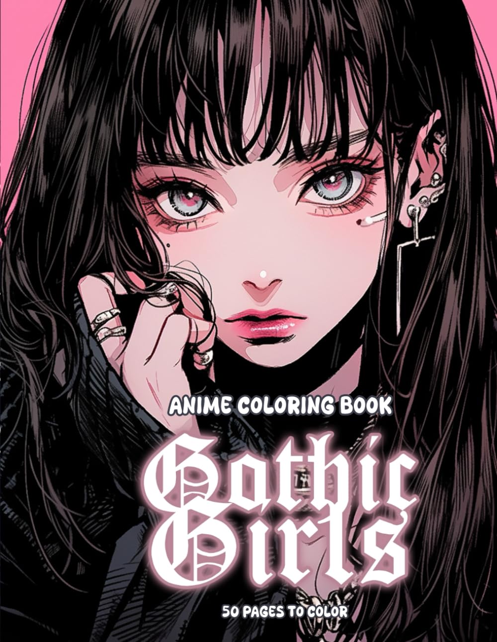 Libro para colorear de anime: Páginas para colorear de chicas góticas de anime para adolescentes y adultos: Un viaje para colorear para adolescentes y adultos para iluminar la elegancia de la oscuridad
