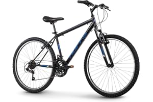 Huffy Stone Mountain Hardtail Mountain Bike for Boys/Girls/Men/Women, 20"/24"/26" Sizes, 6 or 21 Speed Shimano Twist Shifting, Front or Dual Suspension, Comfort Saddle, Sleek Colors