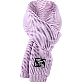 PESAAT Kids Winter Infinity Scarf Knit Toddler Boy Girls Scarves Cotton Outdoor Neck Warmer for Children 3-15 Years