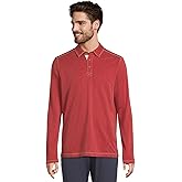 Johnston & Murphy Men's Vintage Slub Long-Sleeve Polo
