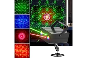 Yiixuyo - Party Lights Dj Disco Light Disco Ball Stage Strobe Lights RGB/LED Projector Sound Activated with Remote Control for Parties Xmas Club Bar Gift Birthday Rave，Film Stage Lighting Apparatus.