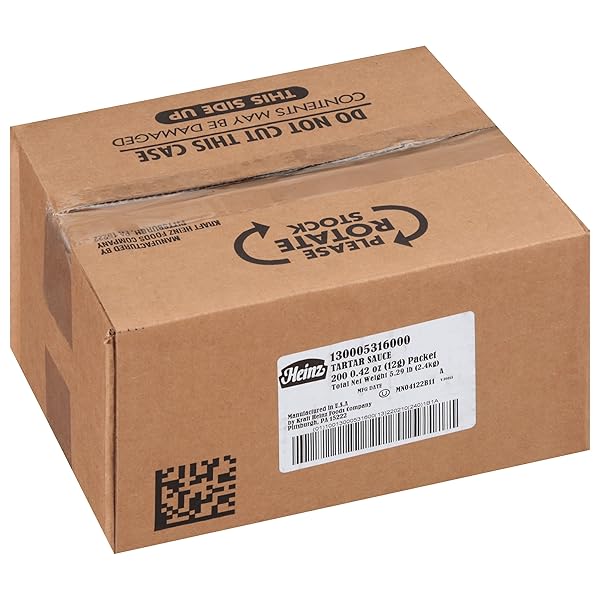 HEINZ TARTAR SAUCE SINGLE SERVE PACKET (0.4 OZ PACKETS, PACK OF 200)