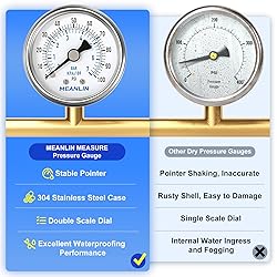 MEANLIN MEASURE 0~100Psi Dry Pressure Gauge
