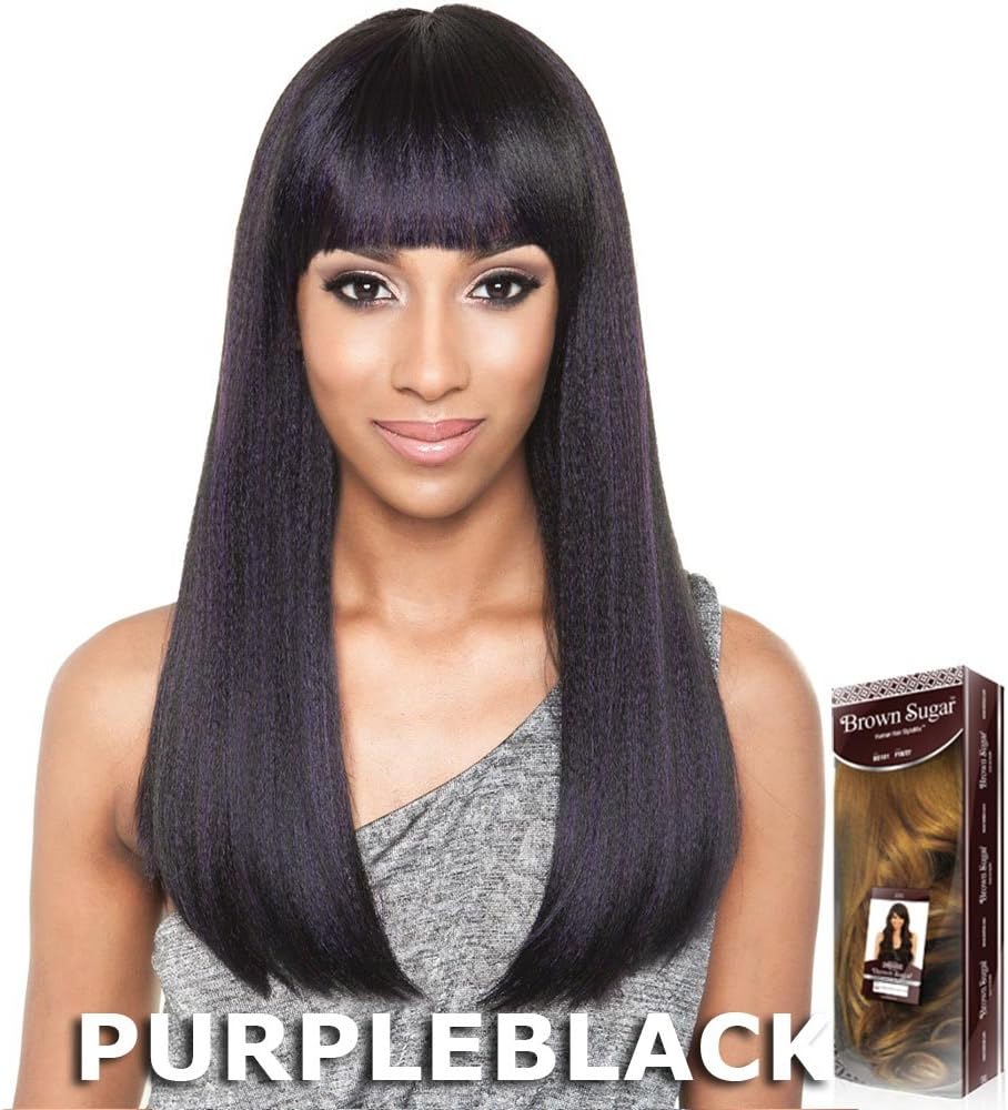 Isis Brown Sugar Human Hair Blended Full Wig - BS111 (1 Jet Black)