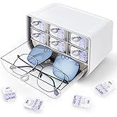 VORDRASSIL P-100 daily contact lens organizer, Disposable Contact Lens Dispenser, Cute storage Box for All Brands Daily Lens (Gray).