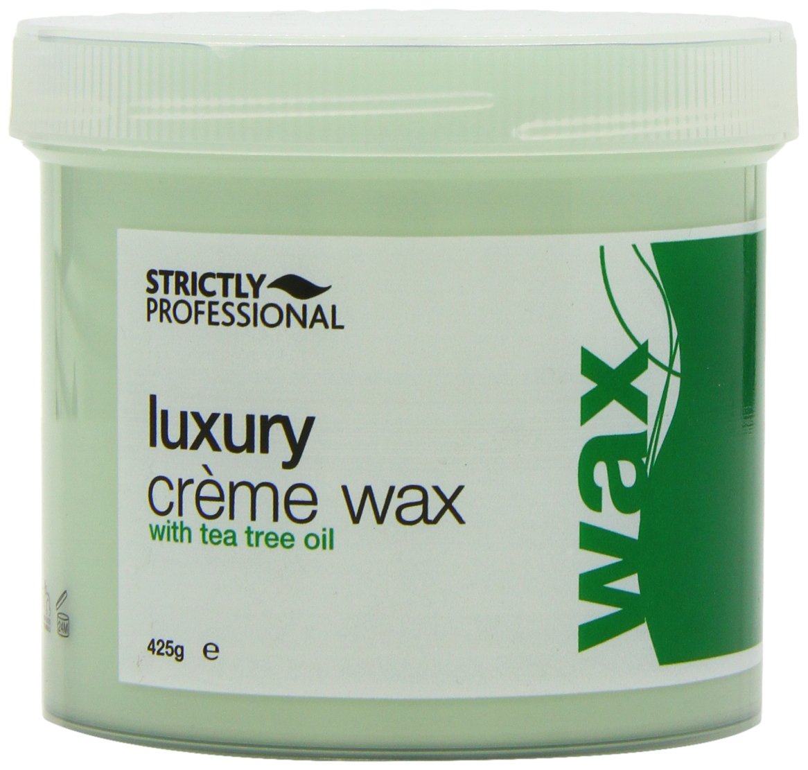Strictly Professional Luxury Crème Wax with Tea Tree Oil 425g – Gentle Strip Wax for Smooth Hair Removal – Suitable for Sensitive Skin – Salon Quality Wax for Body