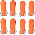lififun Foam Rocket Darts, 8 pcs Foam Rockets Missles Compatible with Nerf Rocket Blaster