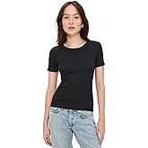rag & bone Women's The Essential Rib Short Sleeve Crew Tee