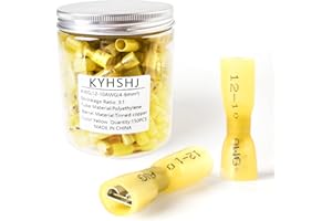 KYHSHJ Female Spade Connectors - Heat Shrink Spade Connector Kit - Quick Disconnect Wire Connectors - Electrical Spade Termin