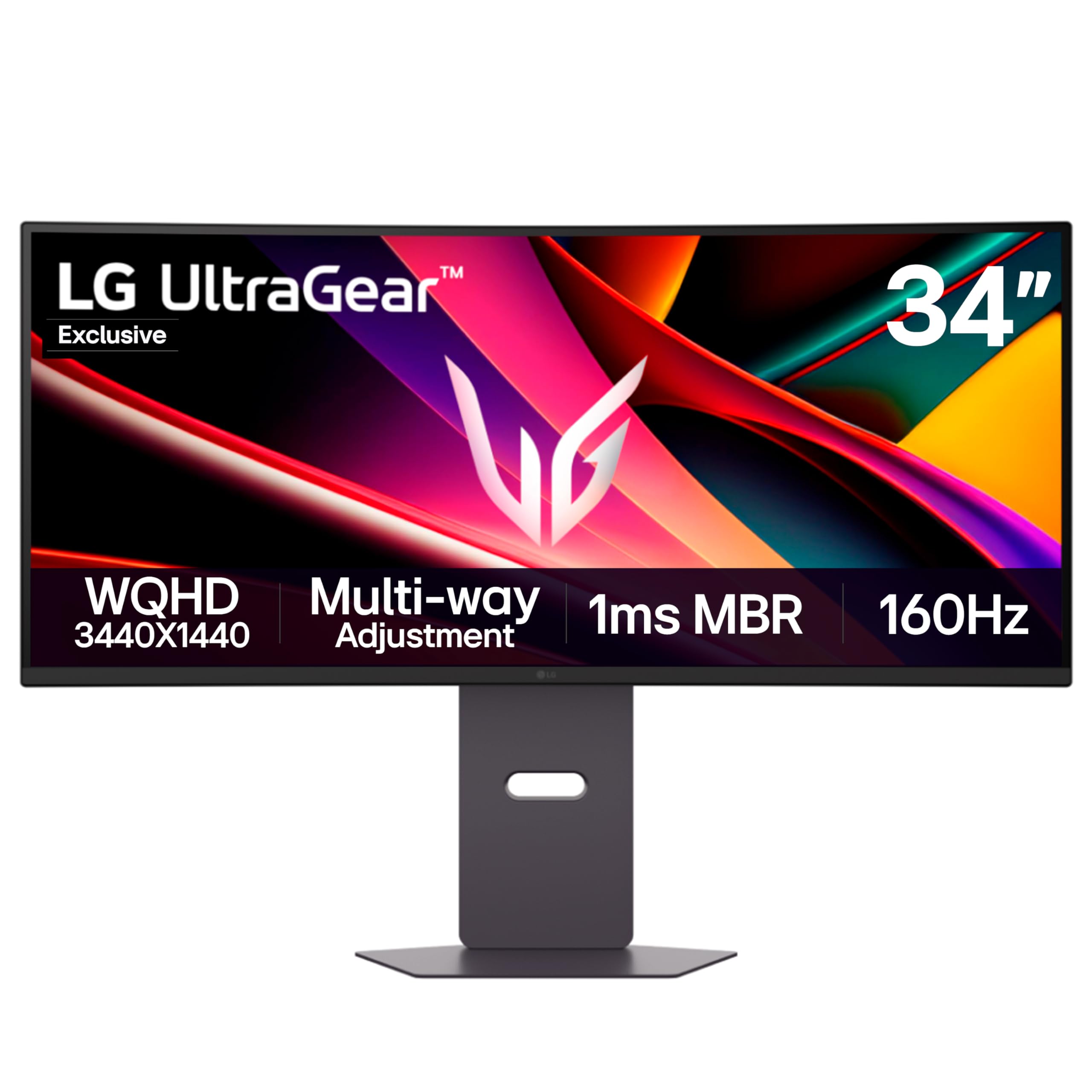 LG 34-inch curved UWQHD gaming monitor h...