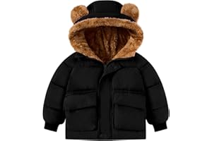 BFUSTYLE Baby Coat 6M-5T Winter Clothes Toddler Boy Girl Jacket Infant Fleece Outerwear with Hooded