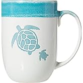 Cape Shore 16oz Stoneware Glaze Dipped Mug (Turtle)