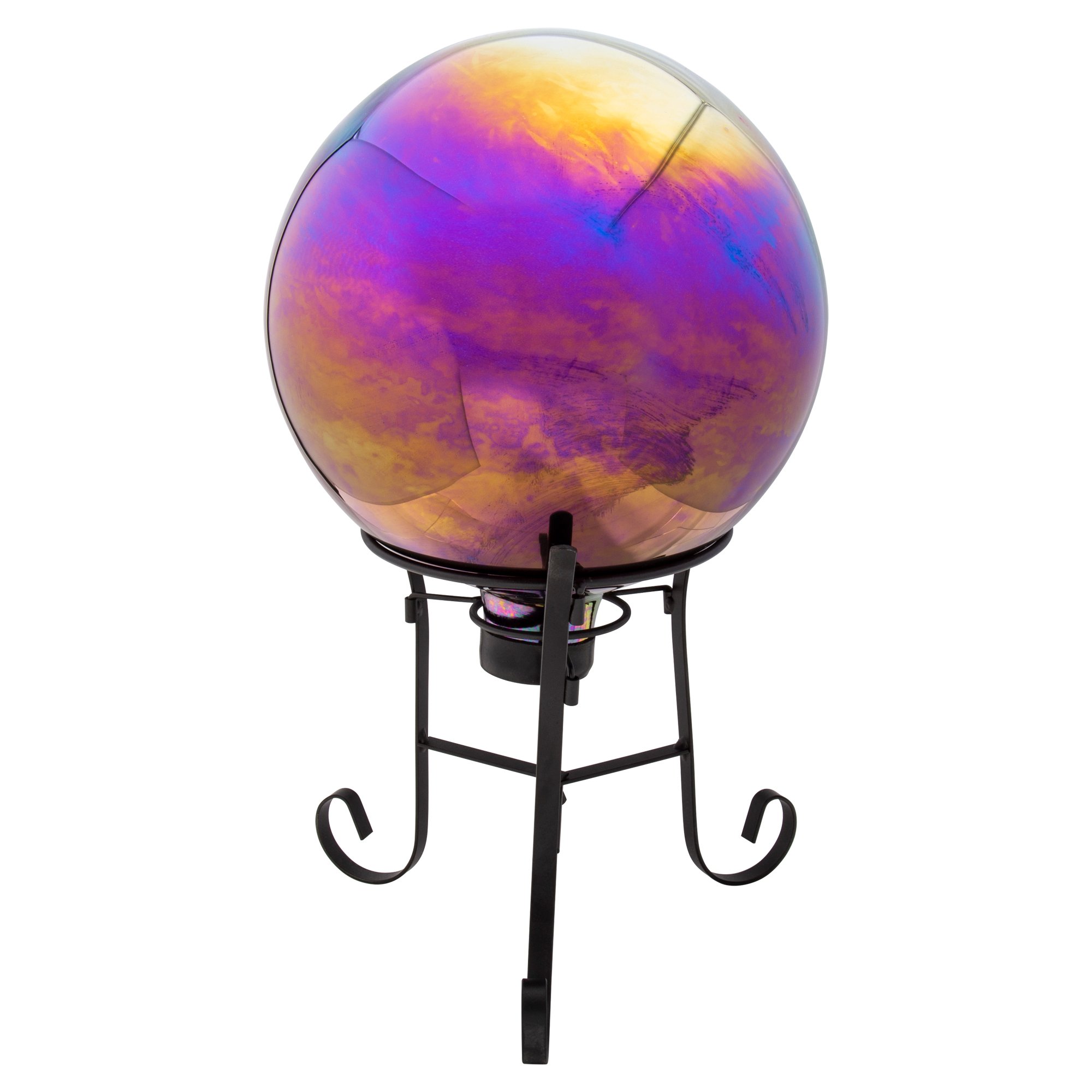 CTG, Mirror Finished Gazing Ball with Metal Stand, 10 inches