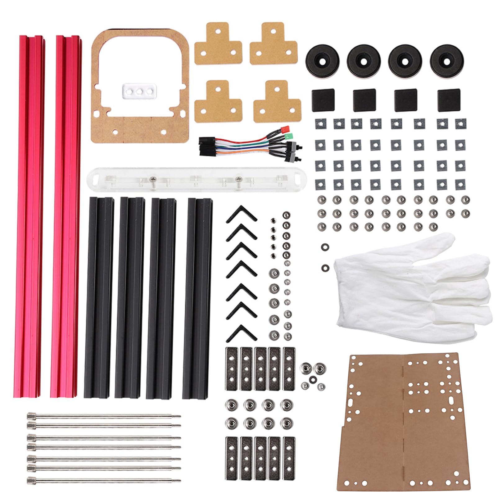 Lazmin Computer Motherboard Case Rack, DIY Mini Open Aluminum Alloy Frame ATX Motherboard Test Bench Open Air Frame Computer Case