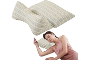 Bone Pillows for Neck Support - Buckwheat Husk Pillow for Sleeping | Buckwheat Neck Pillow | Lumbar Support Separable Cushion