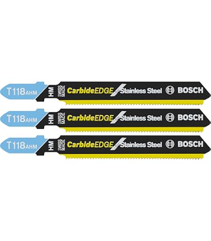 Bosch T318A 24 TPI Basic para hojas de sierra caladora de metal con vástago en T (5 piezas), 5-1/4