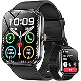 Blackview 2026 Smart Watch (Answer/Make Calls), Fitness Watch for Men and Women with Heart Rate/SpO2/Sleep Monitor/2 Straps, 100+ Sports Modes, IP68 Waterproof Activity Tracker for Android/iPhone