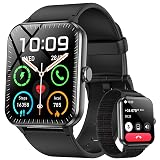 Blackview 2026 Smart Watch (Answer/Make Calls), Fitness Watch for Men and Women with Heart Rate/SpO2/Sleep Monitor/2 Straps, 100+ Sports Modes, IP68 Waterproof Activity Tracker for Android/iPhone