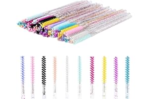 100pcs Disposable Skinny Mascara Wands Crystal Eyelash Brushes Mini Mascara Wands Micro Brush Lash Extension Supplies Lashes 