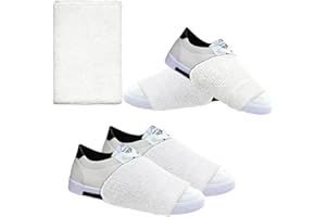 Rimoev Sock Shoes for Dancing, 2 Pairs Dance Socks Non-Slip, 4.7"x3.3" Dance Foot Covers for Hip Hop, Shoe Covers Over Sneake