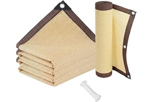95% Shade Cloth for Greenhouse, Garden Shade Cover, Sun Shade net 3 13 23 30FT Tear Resistant Net with Reinforced Grommet, Sh