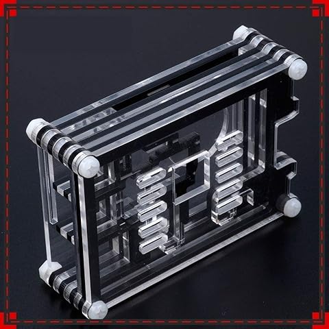 HUANRUOBAIHUO For Caliente Frambuesa Pi 3B + Caso 9 Capas Azul Negro Rojo Verde acrílico Caja de la Caja for Raspberry Pi Modelo B 3 Caso de Whosale Partes de la Impresora 3D (Color : Blue)