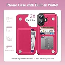 Goodon for iPhone 16 Plus Case Wallet - Flip Folio