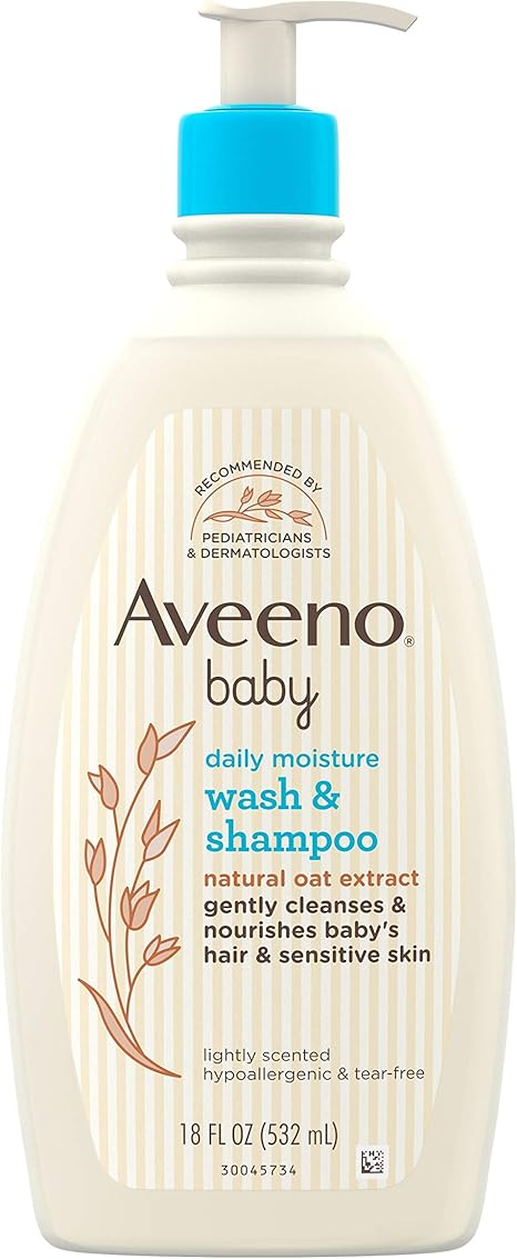 aveeno wash and shampoo 18 oz