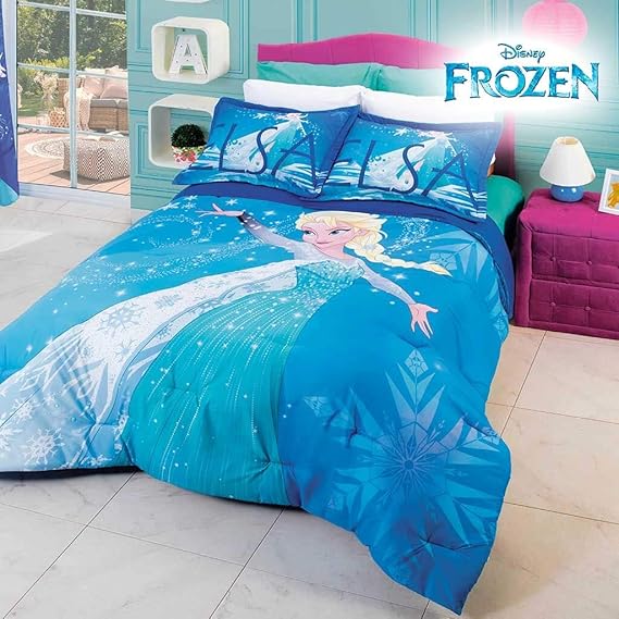 Amazon Com Frozen Disney Original Kids Girls Chic Comforter Set 3