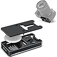 Quick Release Plate for AirTag, Metal Camera Mount Adapter with 1/4"-20 Screw & Arca-Type Design for Tripod Compatible with Canon Sony Nikon Fujifilm and More Camera, for AirTag Hidden-in Base Plate