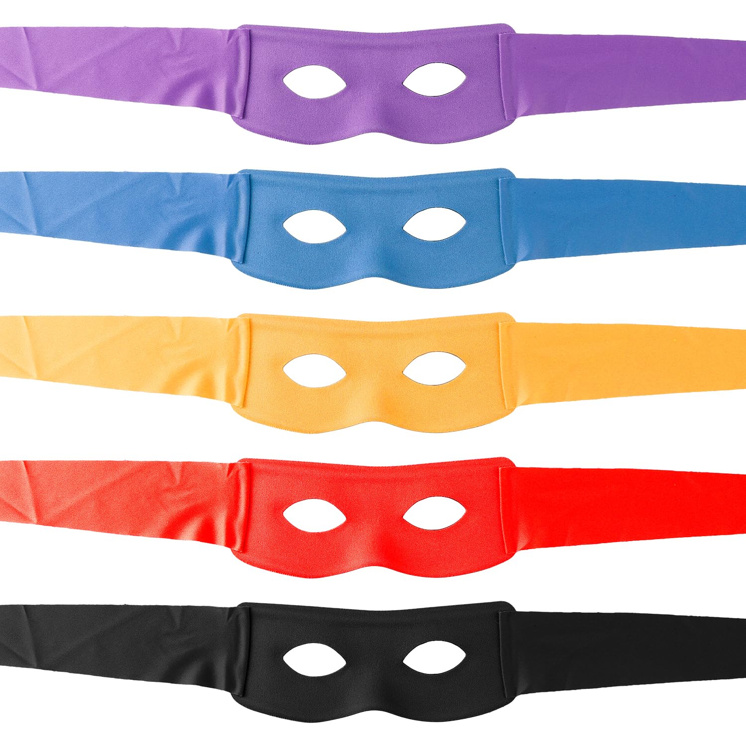 Bojueshaw 5pcs Adjustable Half Face Mask,Ninja Style Eye Mask,Fun Costume Masks for Halloween,Cosplay & Themed Parties