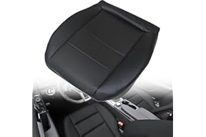 NLQR Driver Bottom Seat Cover Black Repalcement Microfiber Leather Compatible with Mercedes Benz GLK250 GLK280 GLK300 GLK350 2008-2015 Compatible with Mercedes Benz C250 C300 C350 C350e C400 2008-2014