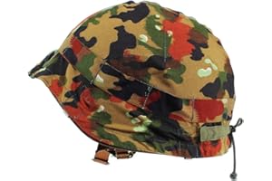 GENUINE MILITARY SURPLUS Genuine Swiss Camouflage Helmet Cover, Pack of 2