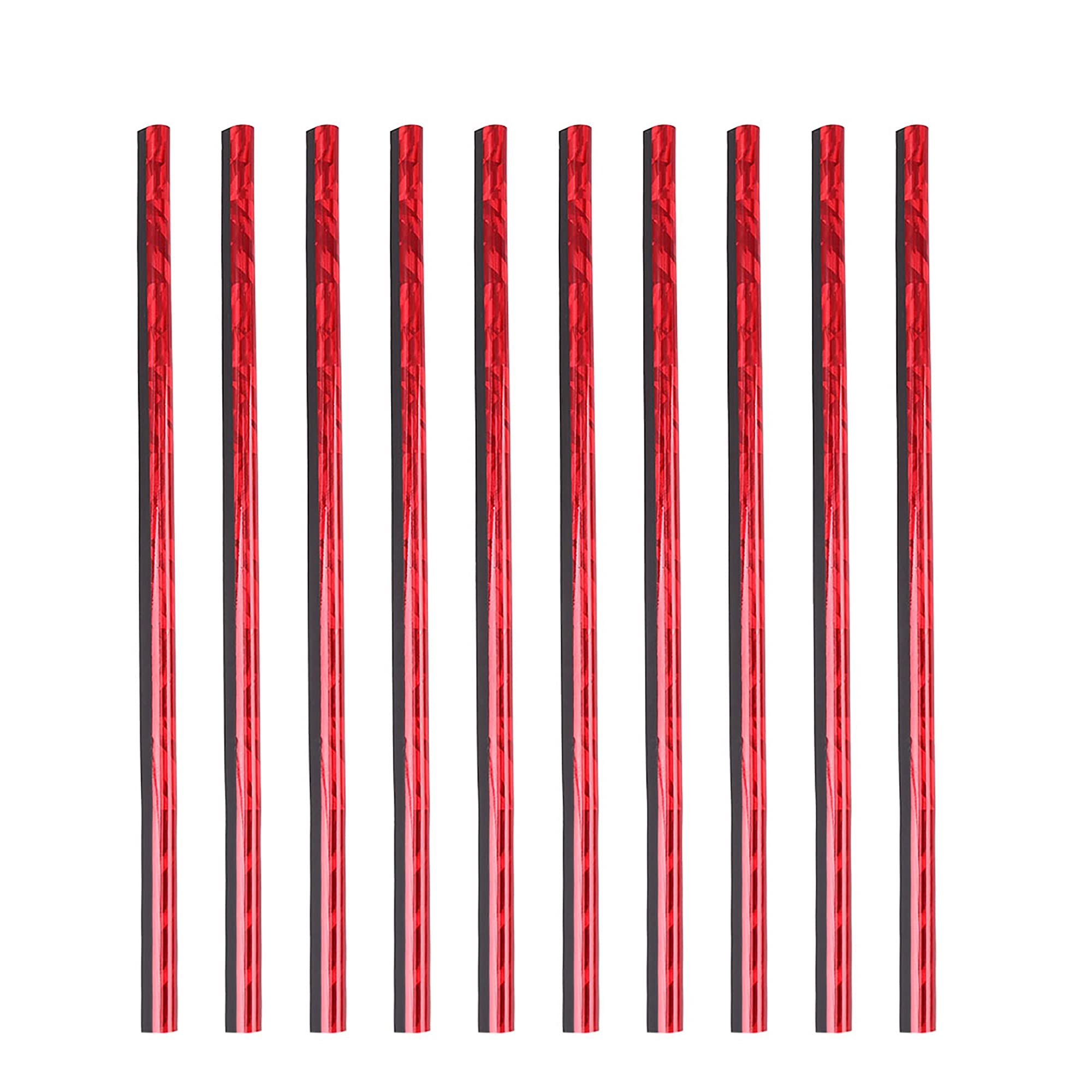 X AUTOHAUX 10pcs Ice Red Car Air Conditioning Outlet Vent Grille Rim Trim Strip